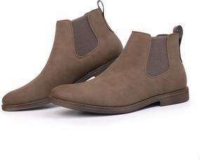 Hawkwell Men's Plus Size Chelsea Boots Classic Casual Dress Ankle Boots in Regular and Plus Sizes
