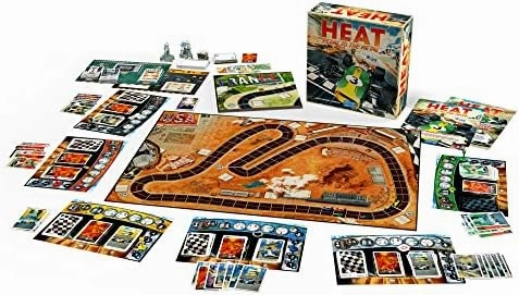 HEAT: Pedal to the Metal Board Game - Intense Car Racing and Strategy Game, Fun Family Game for Kids and Adults, Ages 10 , 1-4 Players, 60 Minute Playtime, Made by Days of Wonder