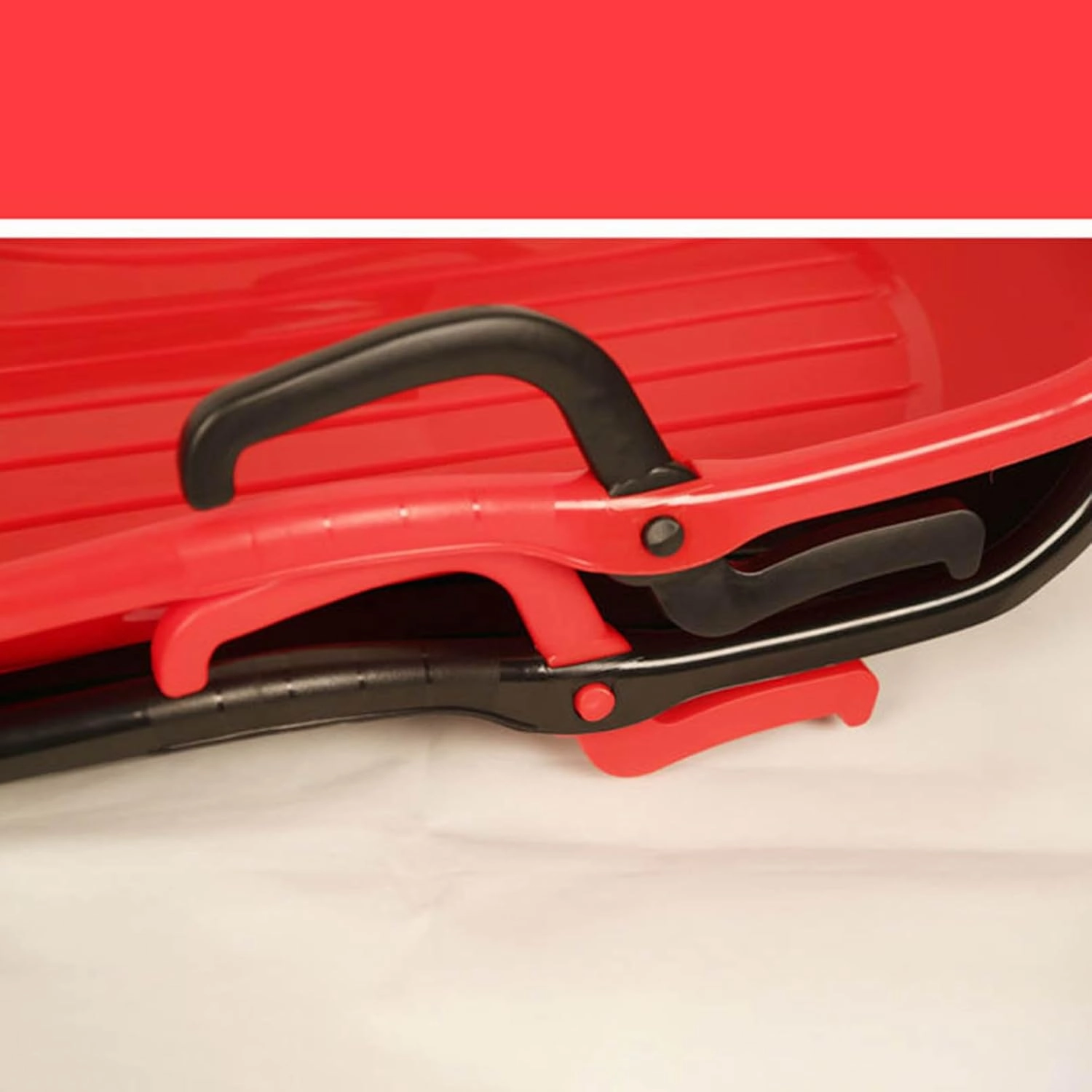 Heavy Duty Snow Sled, Multi-Purpose Utility Sled Winter Toboggan Play, Portable Strong and Durable, 1 and 2 Person, Winter Fun for Family and Friend, 39.4x21.3x7.5 inch