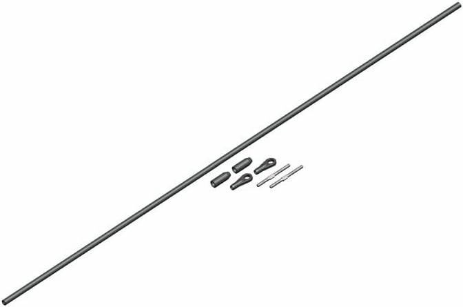 Helicopter Tail Part, for ALZRC R42 Helicopter Carbon Fiber Tail Servo Control Linkage Kit Replacement for ALZRC R42 RC Helicopter Accessories Part