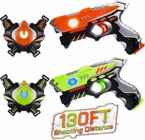 HISTOYE Lazer Laser Tag for Kids Adults Laser Tag Sets with Gun and Vest Laser Guns Toys for 3 4 5 6 7 8 9 10 11  Year Old Boys Girls Age up Party 2 Multiplayers Indoor Outdoor Battle Games