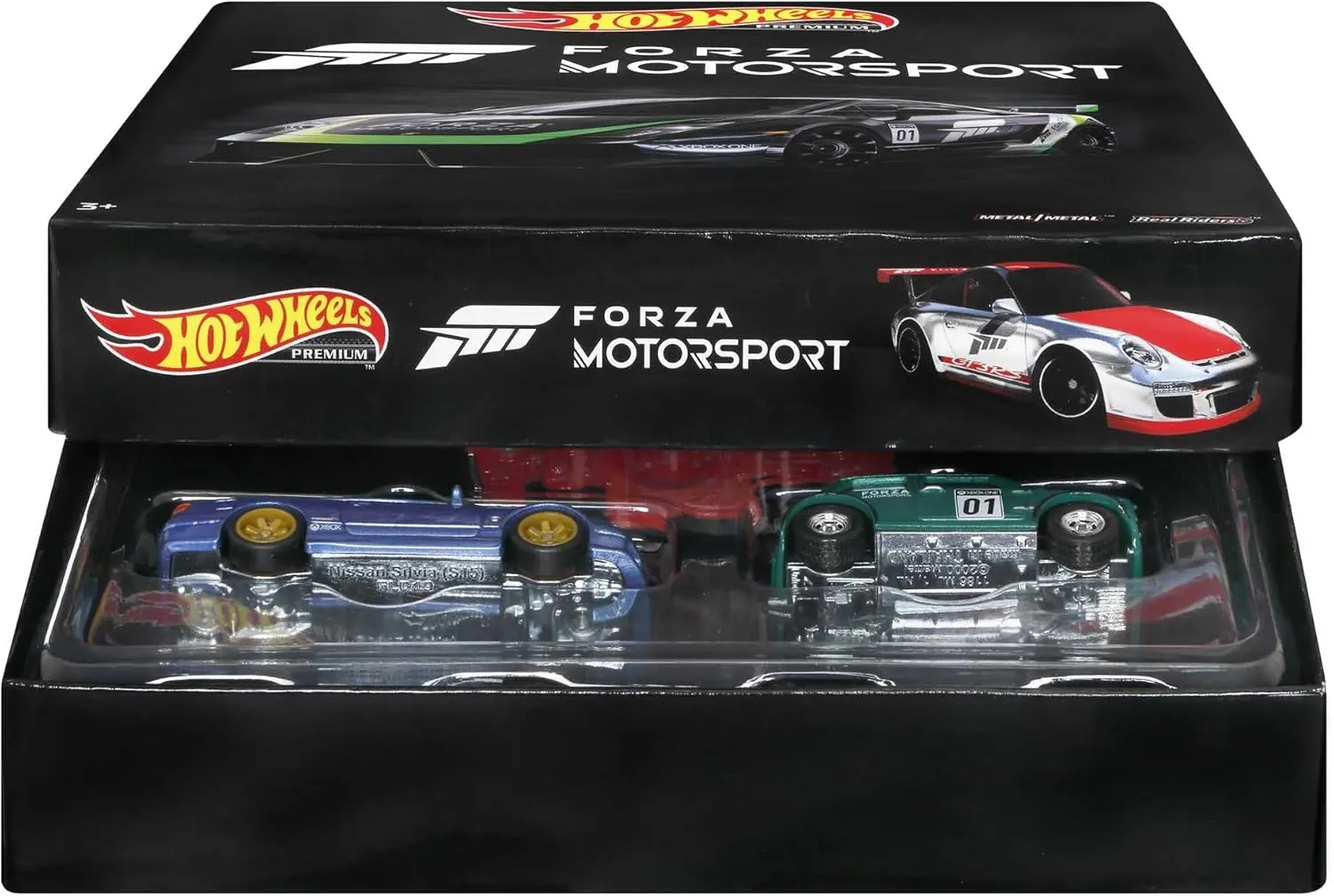 Hot Wheels Forza 5-Pack of Toy Race Cars from The Video Game, 1:64 Scale Die-Cast Vehicles: Ford, Lamborghini, Porsche, Nissan & Mini