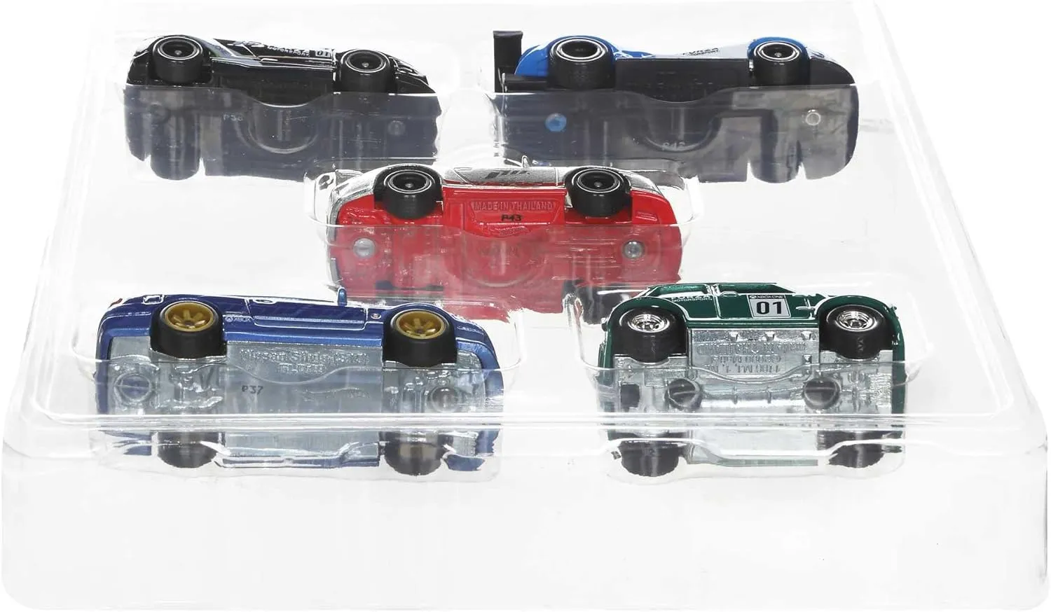 Hot Wheels Forza 5-Pack of Toy Race Cars from The Video Game, 1:64 Scale Die-Cast Vehicles: Ford, Lamborghini, Porsche, Nissan & Mini