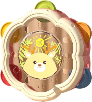 Infant Tambourine Drum for Musical Exploration and Fun , Pink