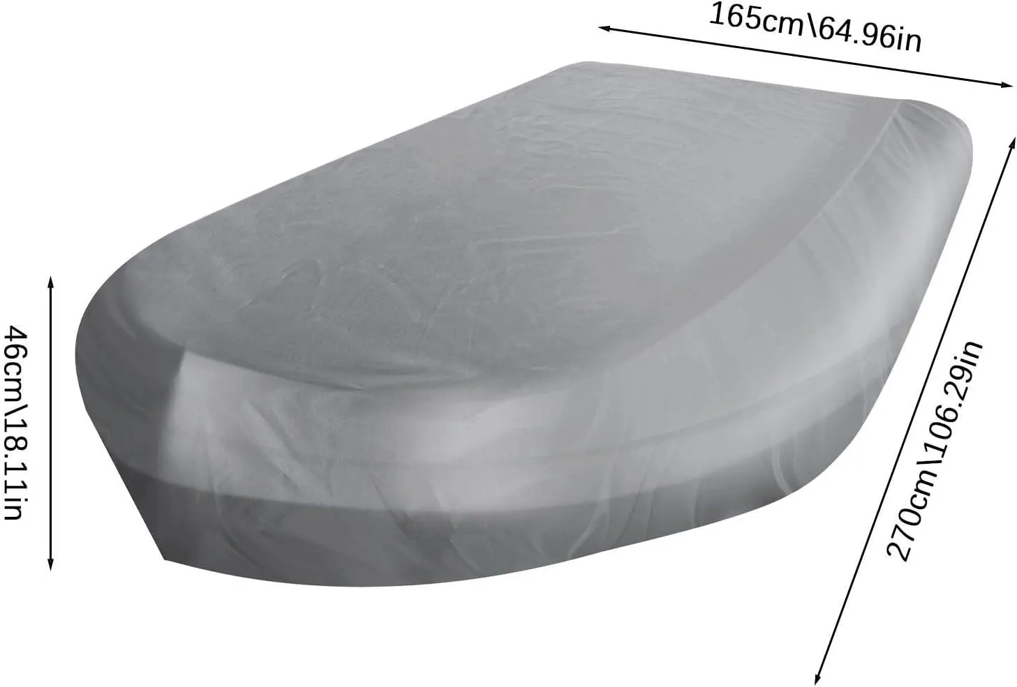 Inflatable Boat, Waterproof Boat, Anti-UV, Dust-Proof, Waterproof Enlarged Boat, Small, Drift, Large Boat Protection Gearor for Kayak, Inflatable Boat, Boat