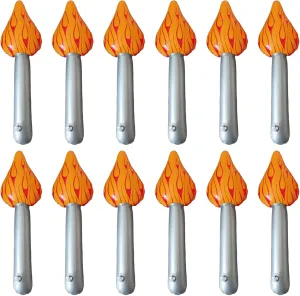 Inflatable Torch For Kindergarten Kids Stage Performances Props False Torch For Children Sports Event Shows