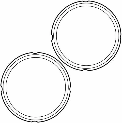 Instant Pot 2-Pack Sealing Ring 8-Qt, Inner Pot Seal Ring, Electric Pressure Cooker Accessories, Non-Toxic, BPA-Free, Replacement Parts, Clear