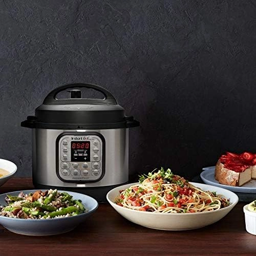 Instant Pot Duo Mini 7-in-1 Electric Pressure Cooker, Sterilizer, Slow Cooker, Rice Cooker, Steamer, Saute, Yogurt Maker, and Warmer, 3 Quart, 11 One-Touch Programs & 3 Quart Ceramic Cooking Pot