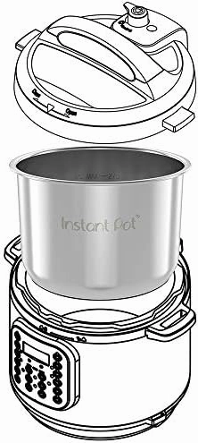 Instant Pot Stainless Steel Inner Cooking Pot 8-Qt, Polished Surface, Rice Cooker, Stainless Steel Cooking Pot