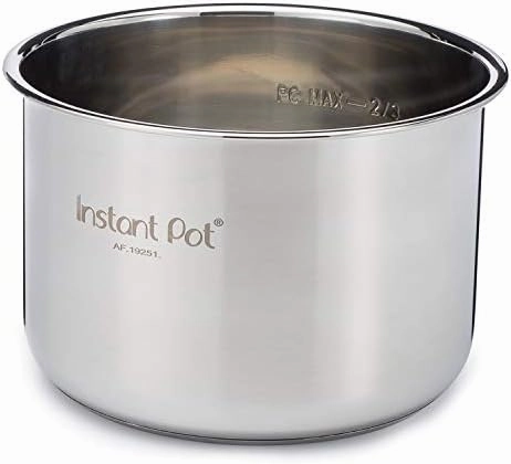 Instant Pot Stainless Steel Inner Cooking Pot 8-Qt, Polished Surface, Rice Cooker, Stainless Steel Cooking Pot