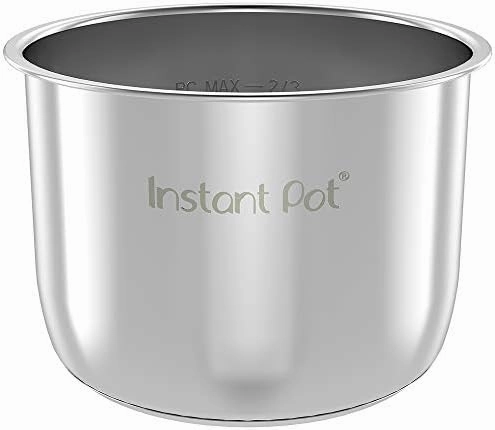 Instant Pot Stainless Steel Inner Cooking Pot 8-Qt, Polished Surface, Rice Cooker, Stainless Steel Cooking Pot