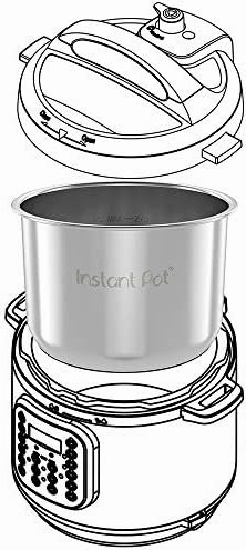 Instant Pot Stainless Steel Inner Cooking Pot 8-Qt, Polished Surface, Rice Cooker, Stainless Steel Cooking Pot