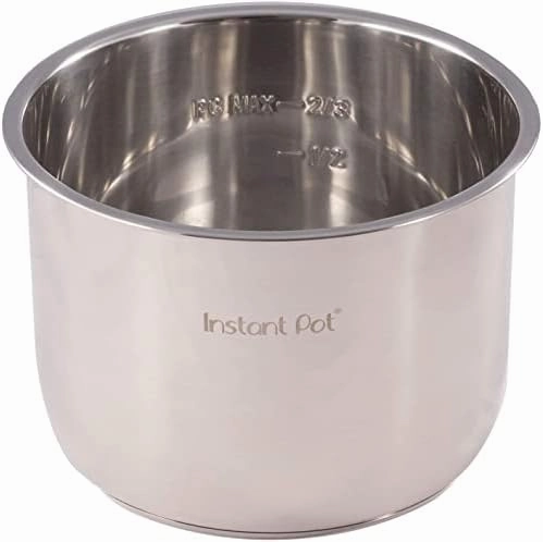 Instant Pot Stainless Steel Inner Cooking Pot Mini 3-Qt, Polished Surface, Rice Cooker, Stainless Steel Cooking Pot