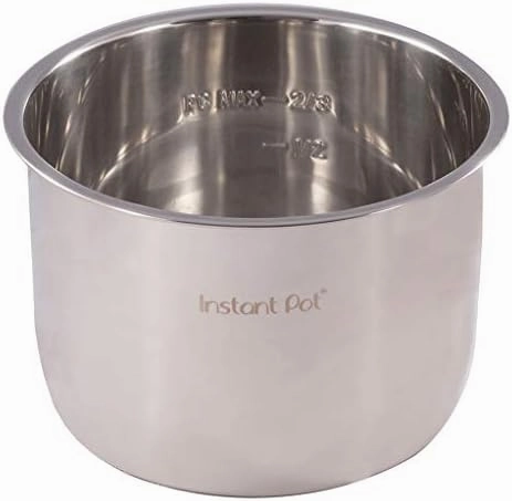 Instant Pot Stainless Steel Inner Cooking Pot Mini 3-Qt, Polished Surface, Rice Cooker, Stainless Steel Cooking Pot