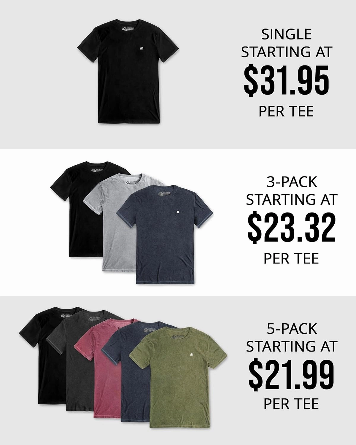 INTO THE AM Premium Workout Shirts for Men - Ultra-Lightweight Athletic Gym Tees S - 4XL
