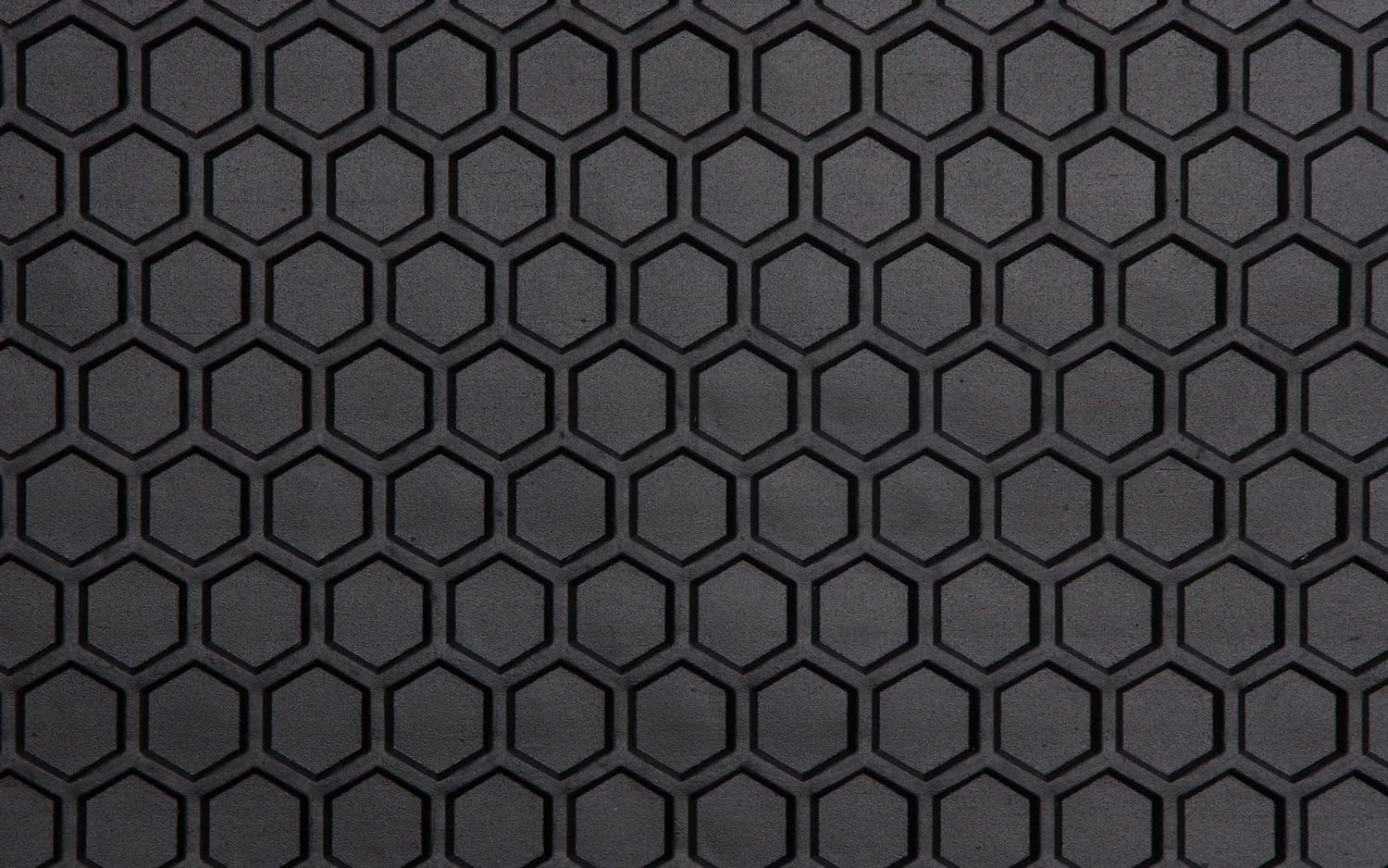 Intro-Tech LX-121-RT-B Hexomat Front and Second Row 4 pc. Custom Fit Auto Floor Mats for Select Lexus is 300 Models - Rubber-Like Compound, Black