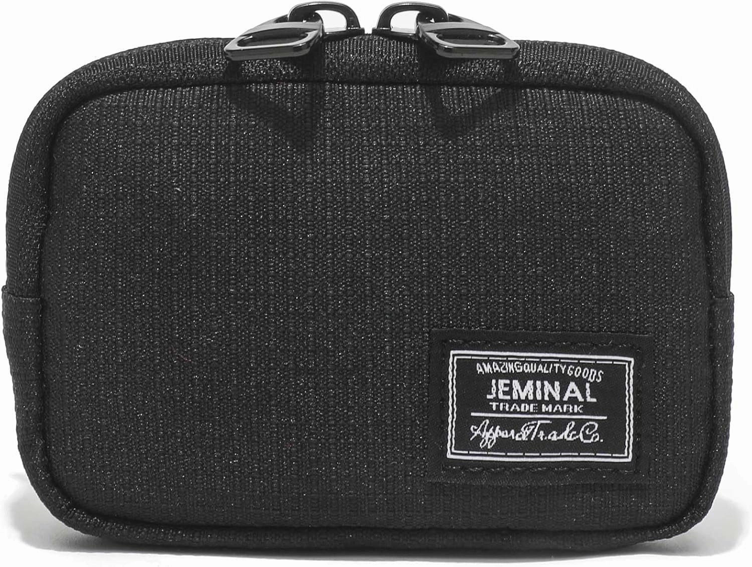 JEMINAL Lanyard Travel Little Coin Purse Pouch Fit for Men & Women & Boys & Girl: Change & Cards & Cash Dual Zip Travel Wallet with Keychain - Men's Detachable Nylon Essentials Change Pouch Purse