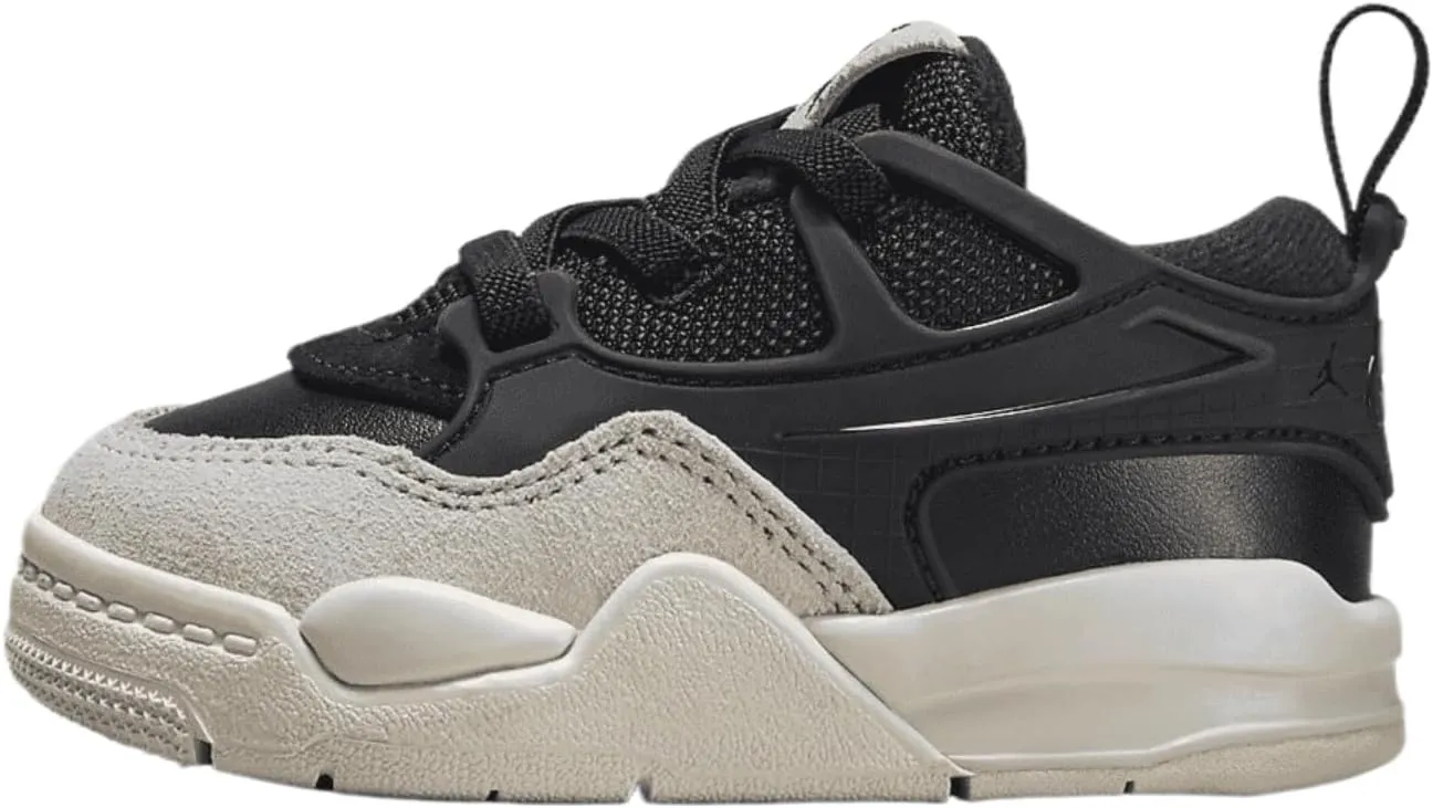 Jordan 4 RM Baby/Toddler Shoes (FQ7937-001, Black/Dark Grey/Light Bone)