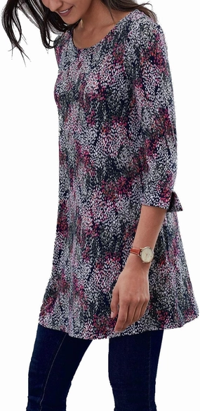 Joules Womens Hayden 3/4 Sleeve Short Mini Dress
