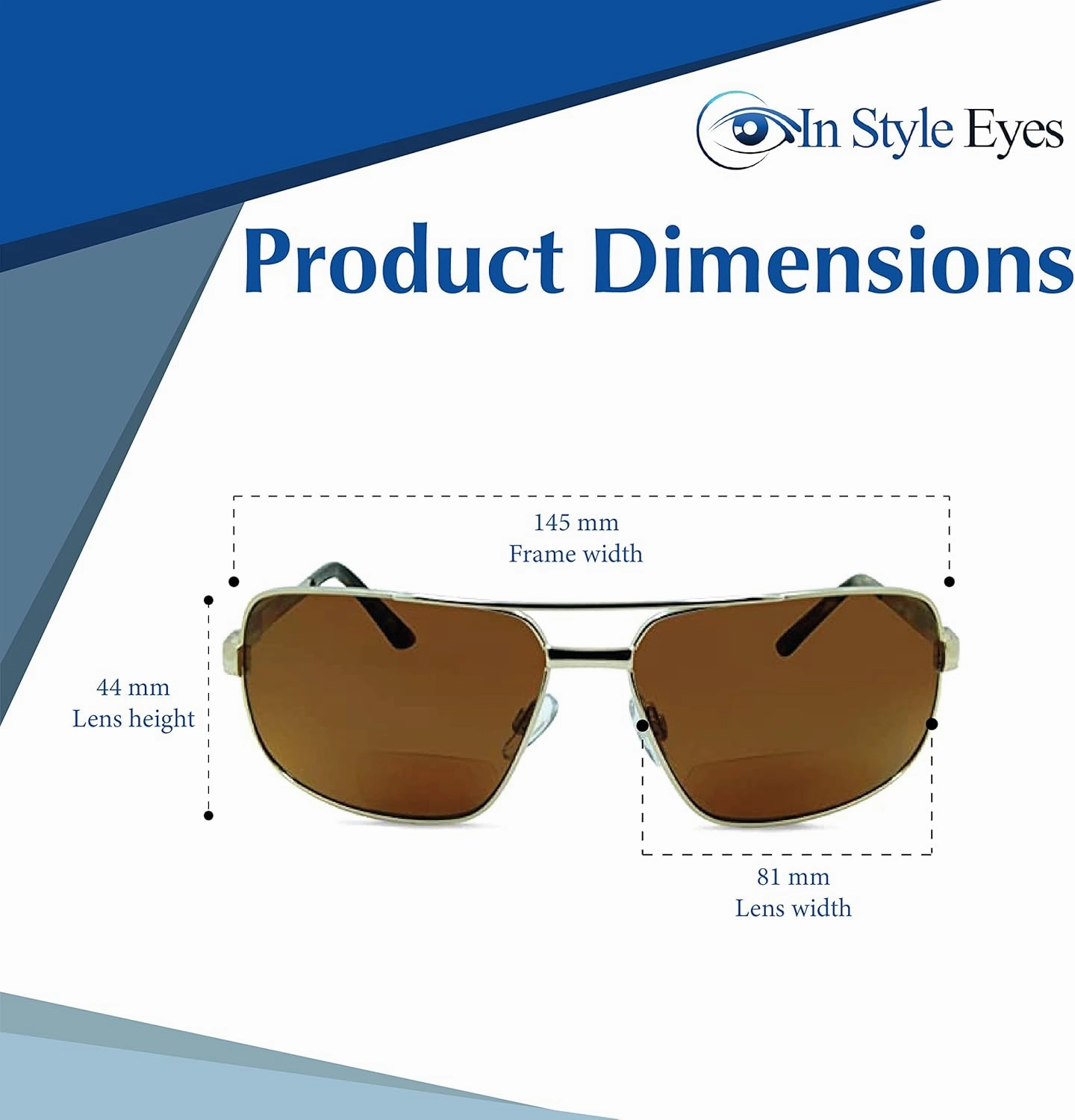 Just Chillin' Aviator Bifocal Sunglasses - Metal Frame Bifocal Polarized Sunglasses - Polarized Aspheric Lens