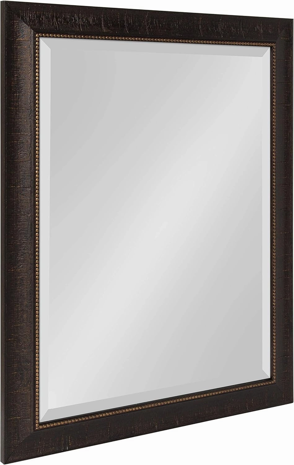 Kate and Laurel Aldridge Framed Decorative Rectangle Wall Mirror, 22 x 28, Bronze