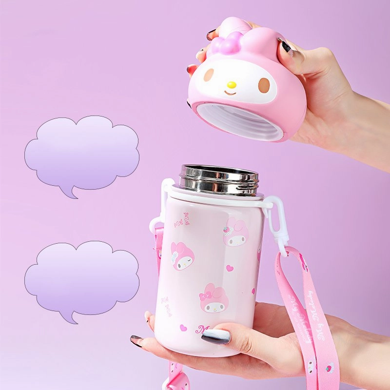 Kawaii Sanrio Kuromi Cinnamoroll Doll Portable Water Cup
