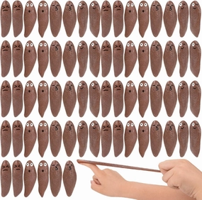 KXCOFTXI 90 Pack Poop for Finger Slingshot, Poop Rubber Spoof Toy for School Party, Friends Gathering