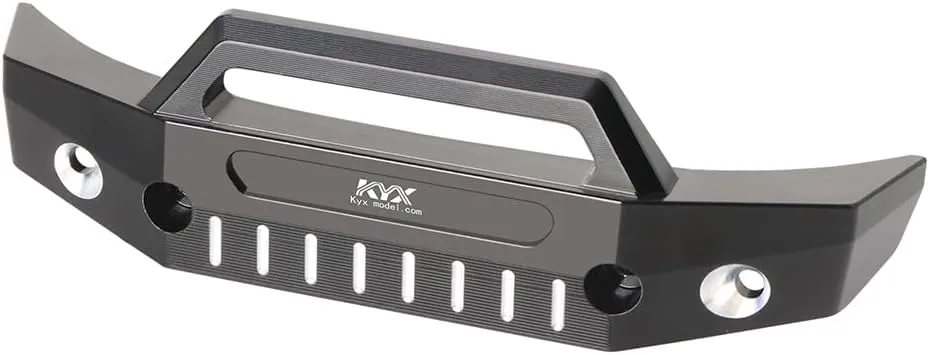 KYX Racing Aluminum Front Bumper Upgrades Parts Accessories for 1/16 Scale RC Crawler Car Traxxas Mini Maxx