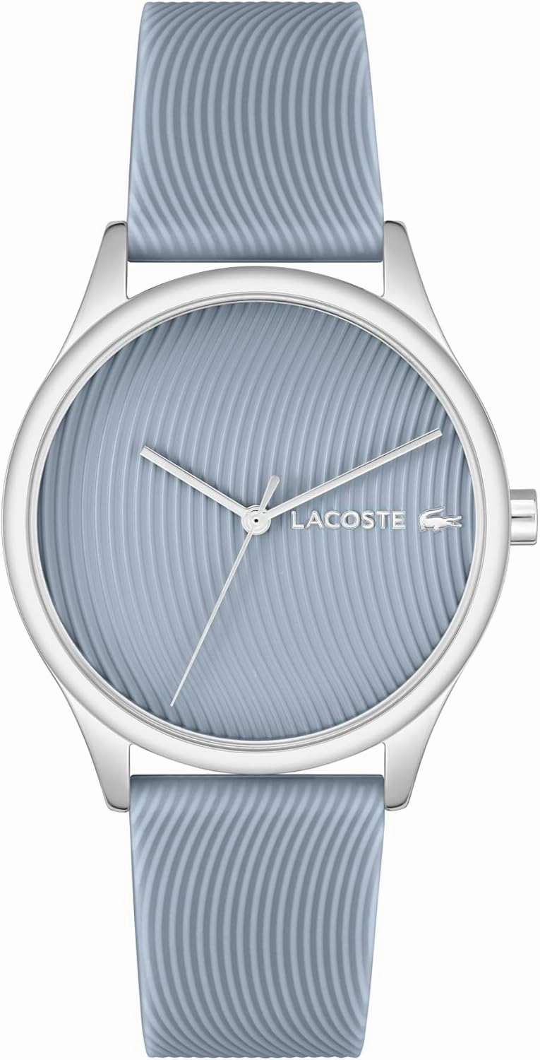 Lacoste Falda Women's 3H Quartz Watch, Silicone Wristband, Water Resistant up to 5ATM/50 Meters, Chic and Easy-to-Wear Timepiece for Her, 36mm