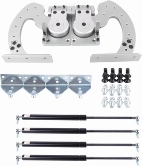 Lambo Door Kit, Adjustable Universal Hinge Vertical Doors Hinge Kit 90 Degree Vertical Butterfly Door Conversion Kit for Audi Dodge Ford Honda Toyota Nissan Chevrolet Most Car Vertical Doors