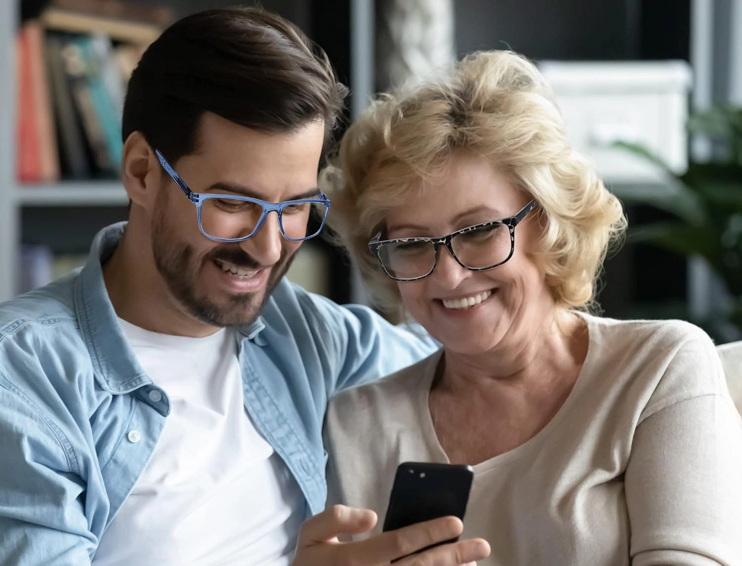 Large Reading Glasses Men  0.50 Oversized Wide Square Readers 4 Pack,Comfy Lightweight Cheaters for Big Head