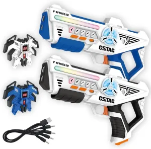 Laser Tag Guns Set of 2 Laser Tag Guns with Digital LED Score Display Vests,Toys for Teens and Adults,Family Multiplayer Outdoor Fun Game for Boys & Girls Aged 8 