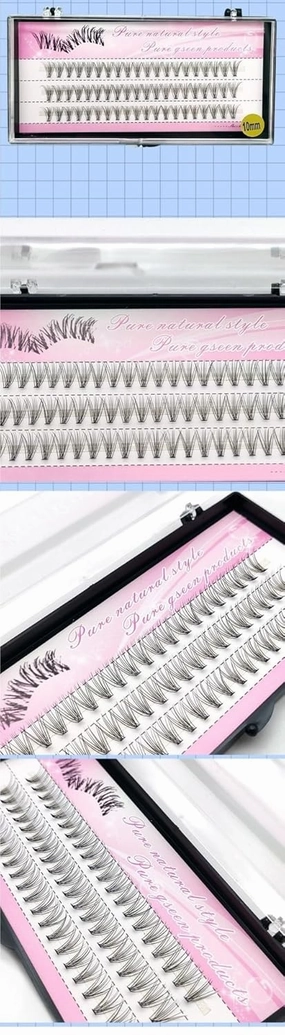 laubess cluster lashes 120Pcs High Tip Curl Stereo Multi-Layer Extension DIY False Eyelash Cluster, Natural soft Reusable (6-16mm) (Color : A, Size : 14mm)