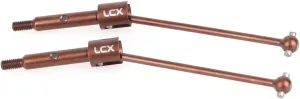 LCX Racing RC Car CNC Hard Steel Universal Axles Drive Shafts for LOSI 1/16 Mini-B Buggy 1/18 Mini-T 2.0 Stadium Truck, Upgrades Parts Accessories