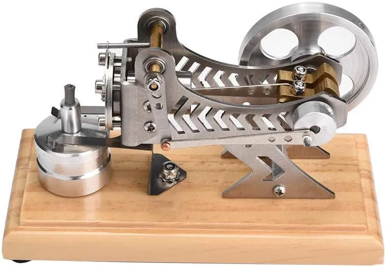 LED Air Stirling Engine Funny Generator Model Engine Education Tool Electricity Power Generator Model Low Temperature Hot Air Mini Stirling Engine Motor Model