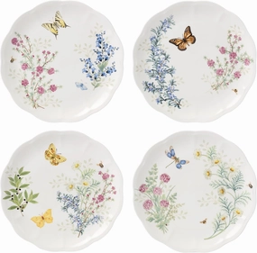 Lenox 897794 Butterfly Meadow Herbs Dinner Plates, Set Of 4