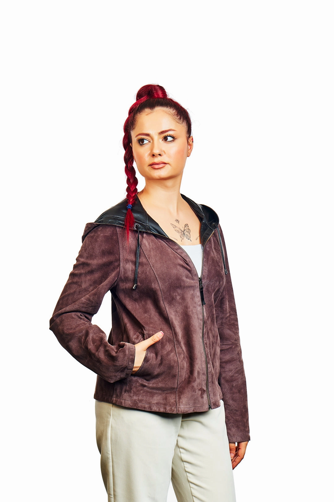 Leto Reversible Suede Leather Jacket