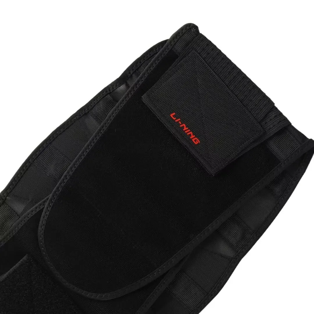 LI-NING Fitness Waist Protection Deep Squat Hard Pull Sports Special Back Brace Black