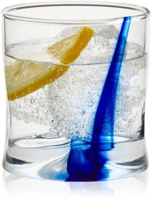 Libbey Blue Ribbon Impressions Rocks Glasses, 8-ounce, Set of 8