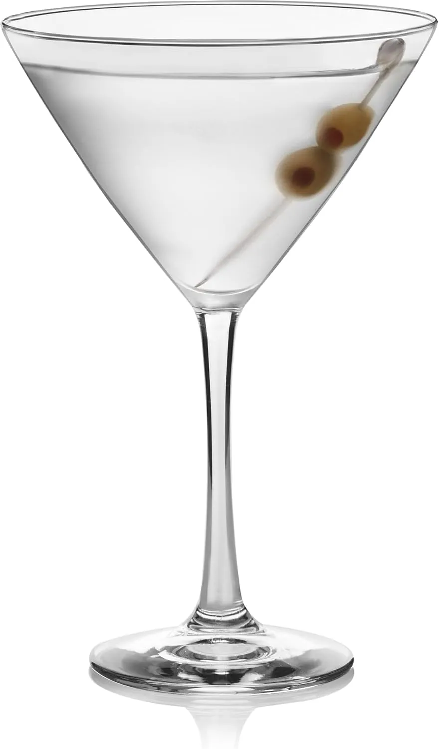 Libbey Vina Martini Glasses Set of 6, 12oz, Dishwasher Safe Cosmopolitan Martini Set, Tall Stem Cocktail Glass Set for Parties Wedding Celebrations