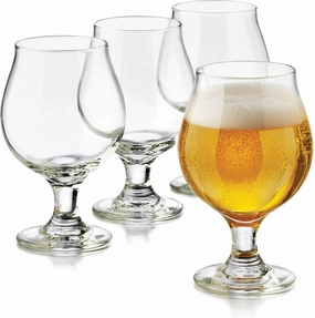 Libbey 4 Piece Hard Cider McIntosh Drinkware Set, Clear