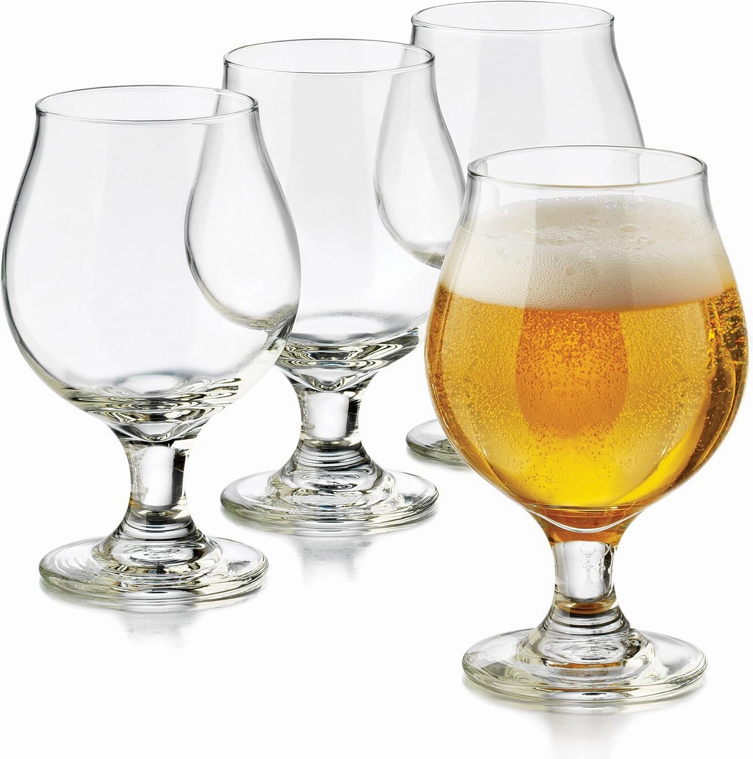 Libbey 4 Piece Hard Cider McIntosh Drinkware Set, Clear