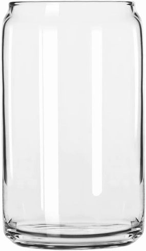 Libbey Glass Can (Set of 24), Clear, 16 fluid ounces