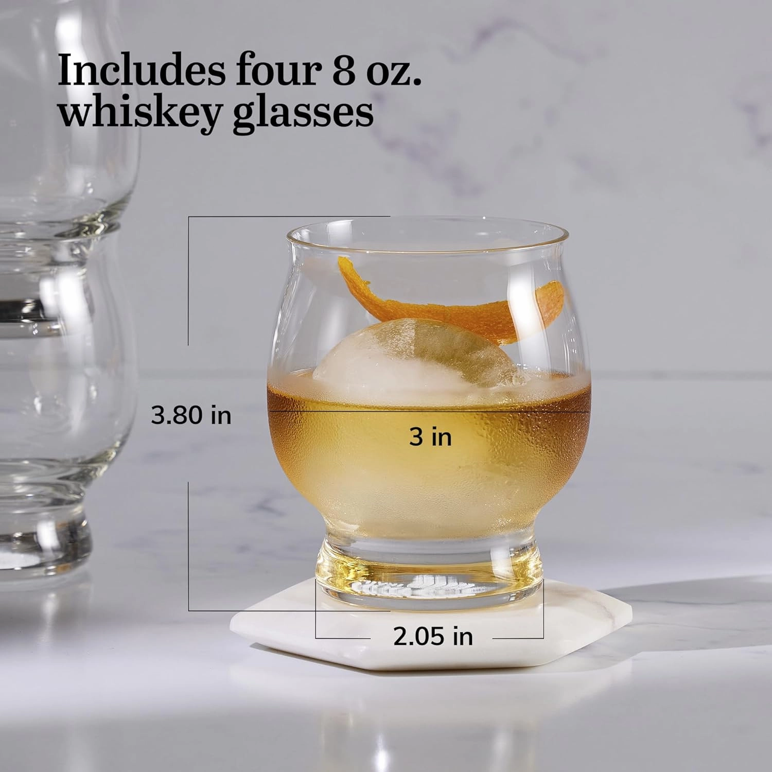 Libbey Signature Kentucky Bourbon Trail Whiskey Glasses Set of 4, Dishwasher Safe, Restaurant Quality Bourbon Tasting Glasses