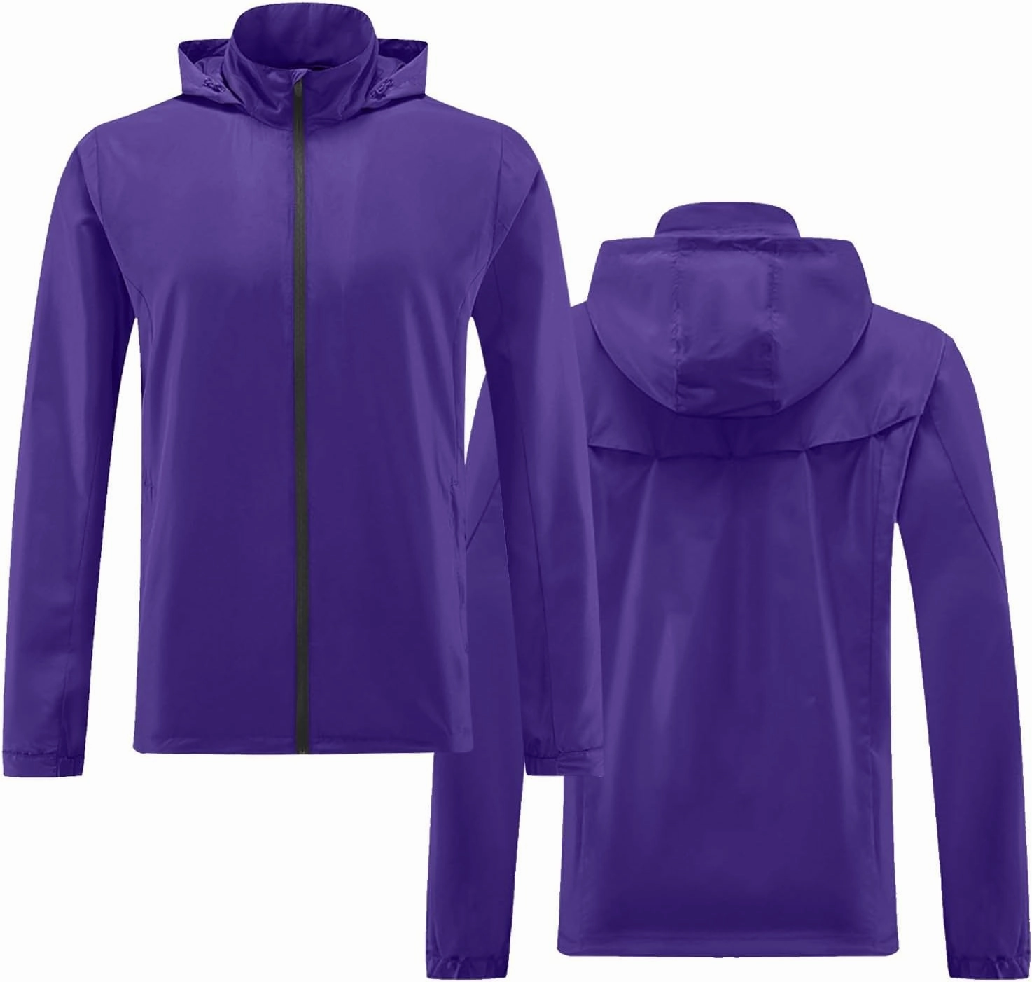 Light Rain Jacket Mens Big and Tall Light Unisex Raincoats Breathable Lightweight with Hood Summer Hoodies