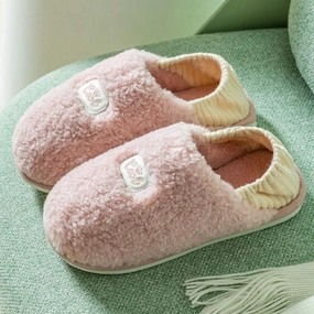 Lightweight House Shoes,Maternity Bag with Cotton Slippers, Non-Slip Postpartum Confinement Shoes-Pink_38-39,House Shoes Indoor
