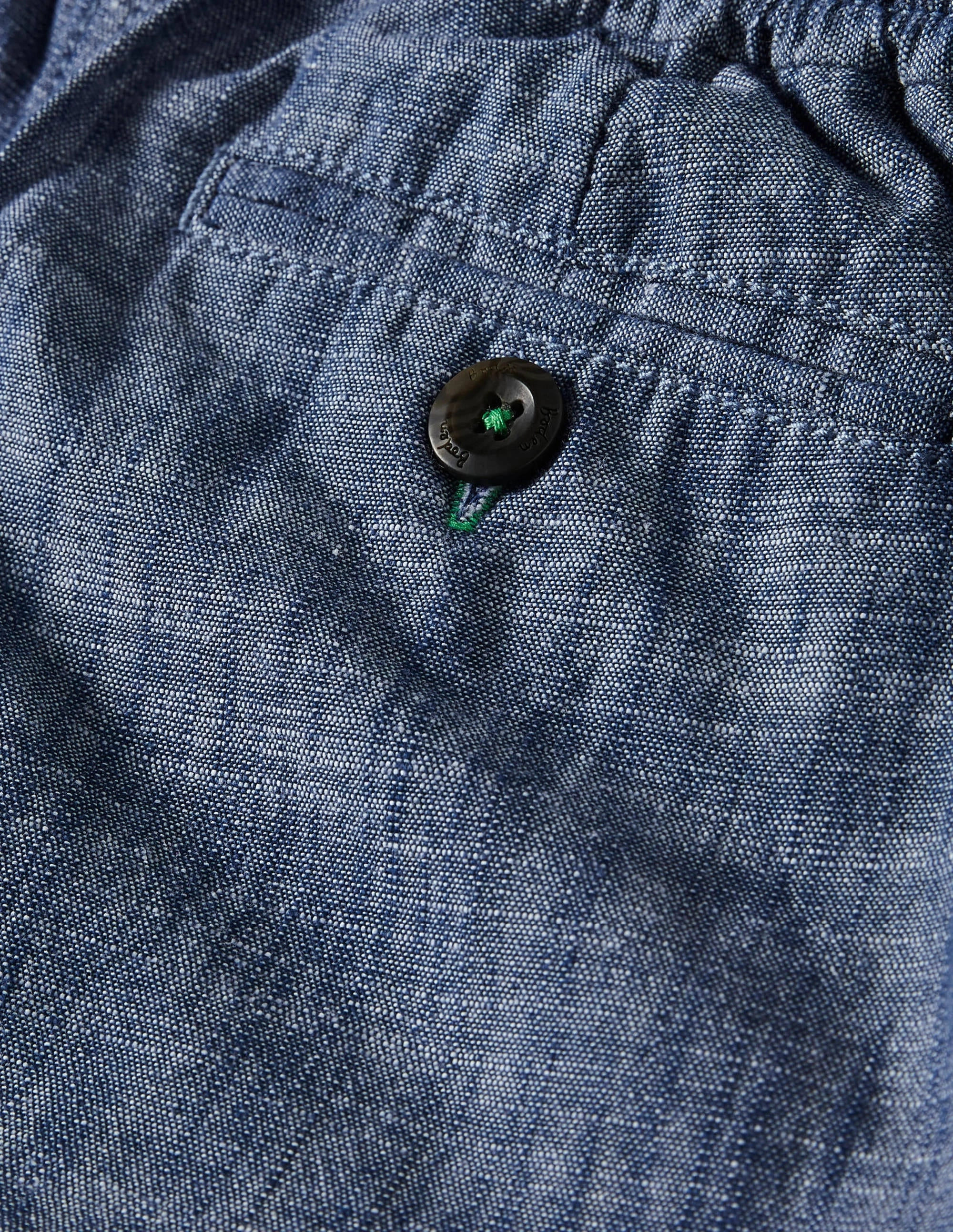 Lightweight Pull-on Trousers-Chambray Blue