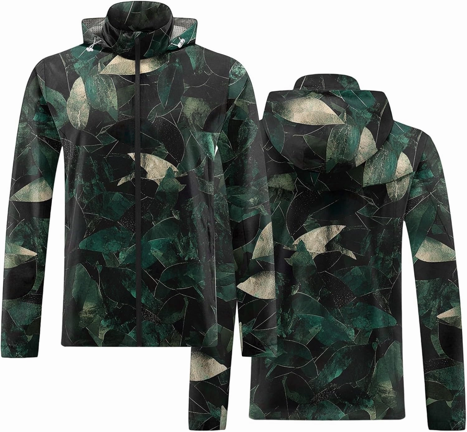 Lightweight Rain Jacket Men Water Resistant Windbreaker Lightweight Breathable Rain Jacket Hiking Outerwear