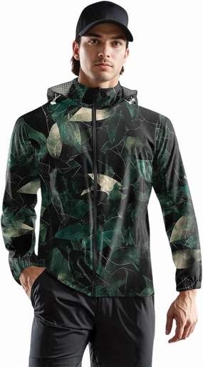 Lightweight Rain Jacket Men Water Resistant Windbreaker Lightweight Breathable Rain Jacket Hiking Outerwear