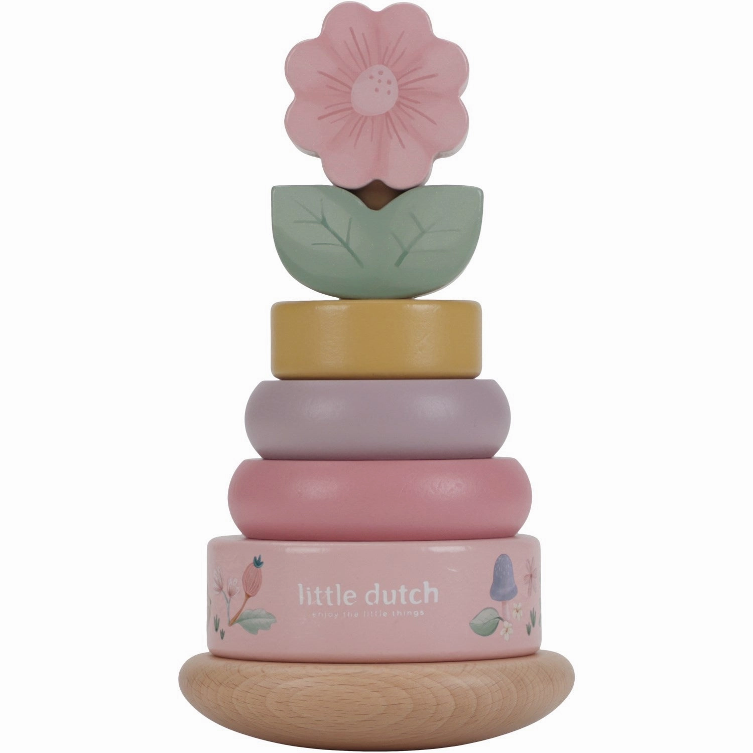 Little Dutch Fairy Garden Pink Rocking Ring Stacker
